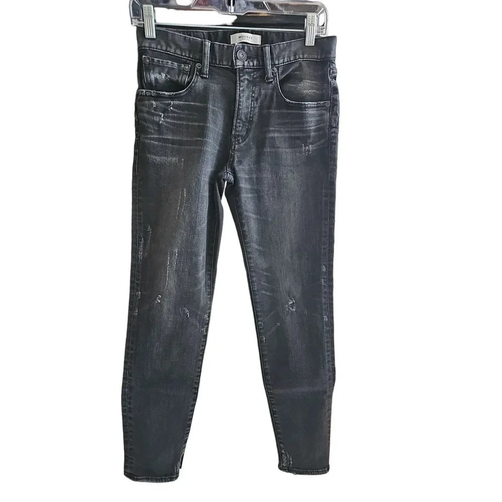 MOUSSY VINTAGE Velma Skinny Denim Jeans Black Size 26 - Picture 6 of 9